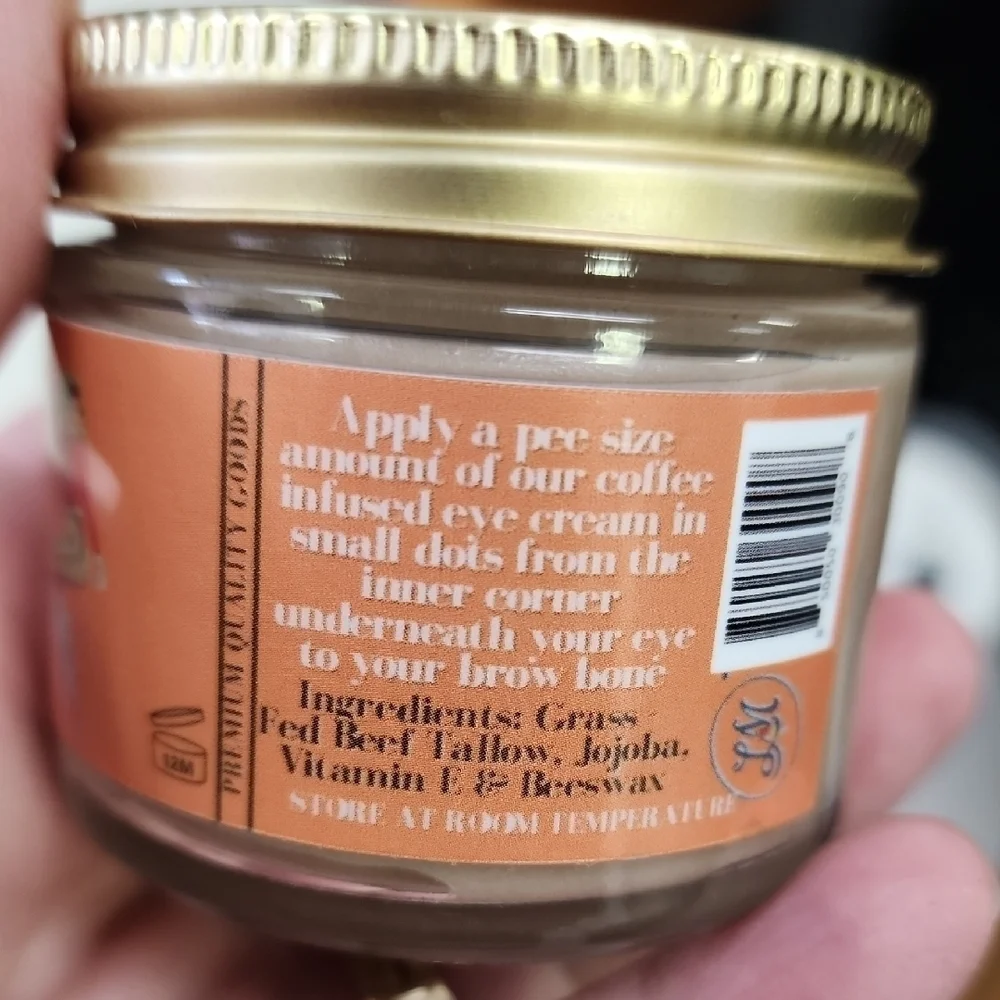 Coffee Tallow Eye Cream for Radiant Skin